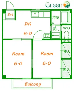 神奈川県平塚市大神4【アパート】の間取り