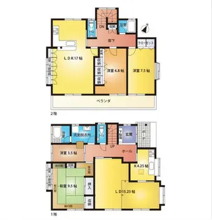 千葉県柏市南増尾3【一戸建】の間取り