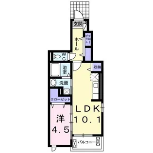 カーサパーチェ【1階】の間取り