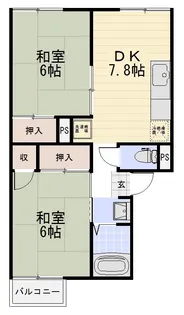 プレジールハイムK【1階】の間取り