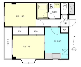武蔵野コーポ第2【3階】の間取り