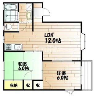 マリート百間川【1階】の間取り