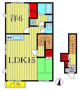 アンサンブル・コート B【2階】の間取り