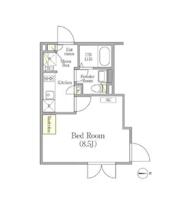 LAPiS南麻布【3階】の間取り