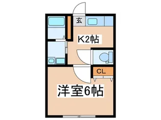 第3白王荘【2階】の間取り