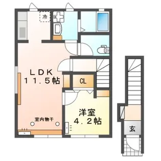Tricolore(トリコロール)I【2階】の間取り