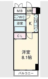 CASTLEワタナベ【4階】の間取り