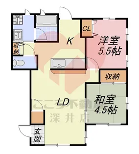 エン・フィールド大饗【2階】の間取り