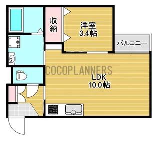 ヴェール出水【2階】の間取り