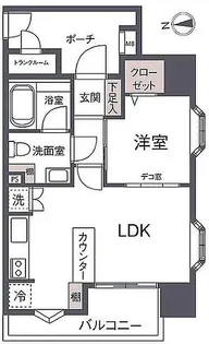 フリーディオ神楽坂【11階】の間取り