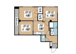 ヒルズガーデン東雪谷【3階】の間取り