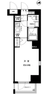 グランフォース秋葉原【12階】の間取り