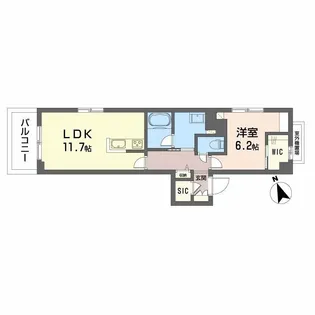 ピアヌーラ祇園【2階】の間取り