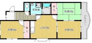 フロンティ枚方公園【1階】の間取り