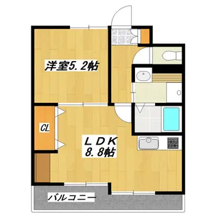 ワイズコート【4階】の間取り