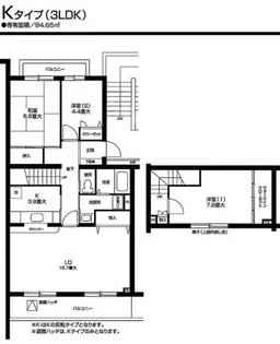 オクトス市ケ尾4号棟の間取り