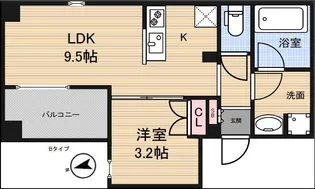 アーバンパーク三ノ輪【2階】の間取り