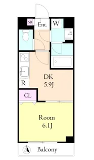 ブラウンハイムII【2階】の間取り