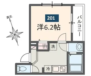 MELDIA原当麻【2階】の間取り