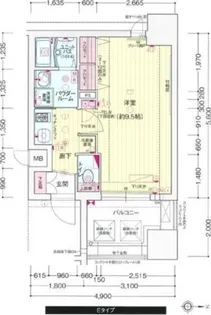 プレサンス谷町アルファ【5階】の間取り