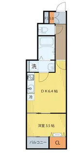 プラウディア仙台清水沼B棟【1階】の間取り