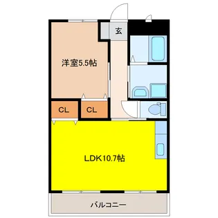 ライフシャトー【2階】の間取り