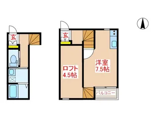 PROUD鹿屋【1階】の間取り