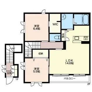 サンセールII【2階】の間取り
