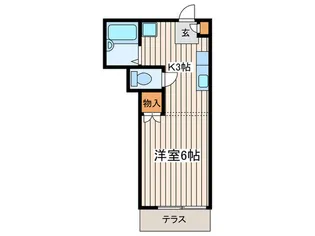 Dフラットの間取り