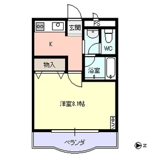 カッサベーラJ【2階】の間取り