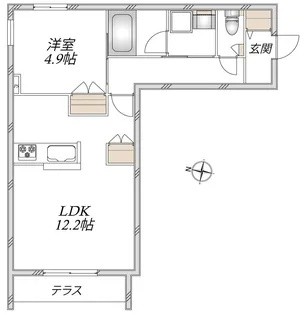へーベルメゾン西巣鴨【1階】の間取り