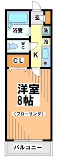 サニーサイド上北沢【下高井戸店専任物件】【1階】の間取り