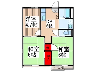 スパッティーハイツA【2階】の間取り