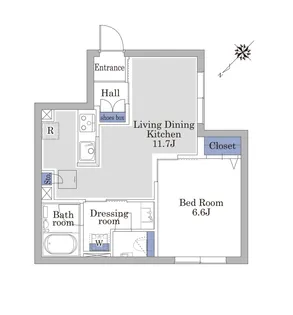 アールエイチハウス【1階】の間取り