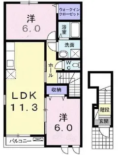 セパージュヒル【2階】の間取り