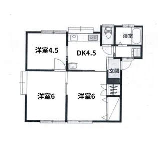 リュックスS【1階】の間取り