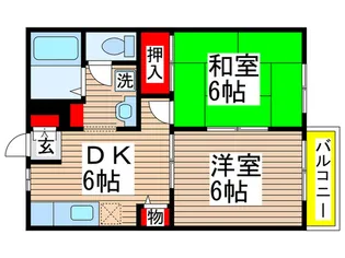 グランメ-ル【1階】の間取り
