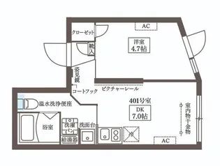 COCOCUBE練馬【4階】の間取り