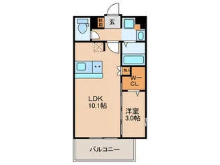 ブラン・スタイル博多314【10階】の間取り