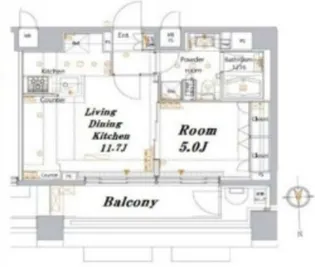 メイクスデザイン高田馬場【6階】の間取り