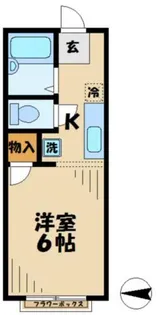 ドエルアラモト【2階】の間取り