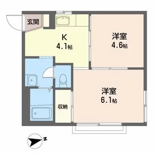 ラ・プランタン【2階】の間取り