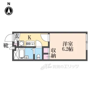 レオパレス東園田【1階】の間取り