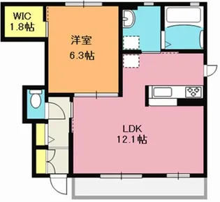 アダーラA棟【1階】の間取り