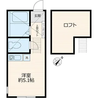 ヒルズ横浜岸谷【2階】の間取り