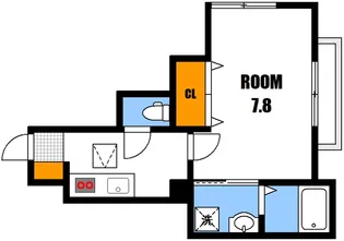 Shambre古市B棟【1階】の間取り