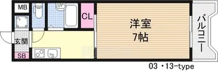 FIVE TWO【7階】の間取り