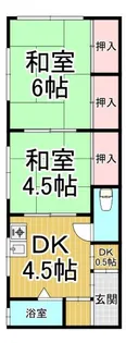 ピオーネ園田西【1階】の間取り