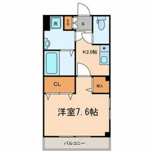 エクセドラ北参道【3階】の間取り