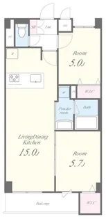 パークフレア【1階】の間取り